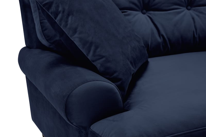 Andrew Sofagruppe sofa 3+2 i Fløjl - Mørkeblå - Møbler - Sofaer - Sofagrupper - Howard sofagruppe