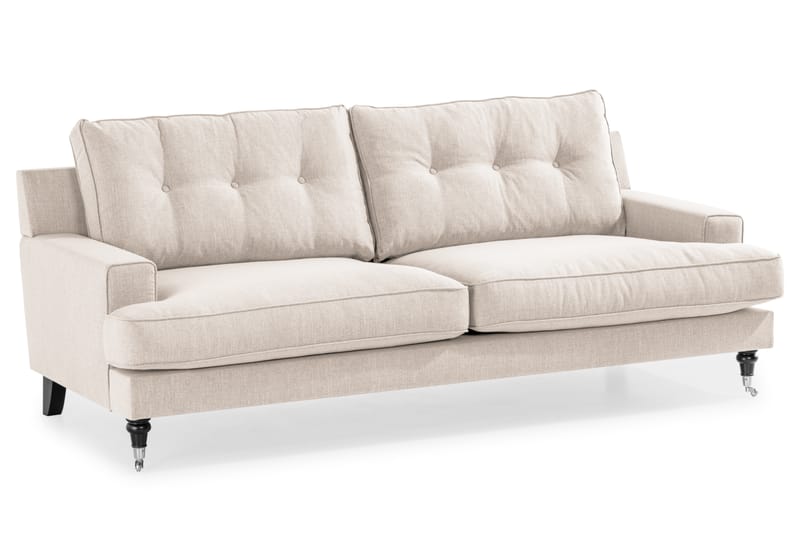 Dalby Sofagruppe 2+3+1 med Fodskammel - Lys Beige - Møbler - Sofaer - Sofagrupper - Howard sofagruppe