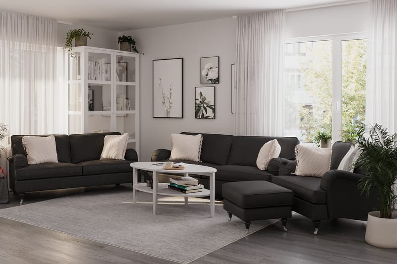 Howard Classic Sofagruppe 3,5-pers+3-pers+Lænestol - Mørkegrå - Møbler - Sofaer - Sofagrupper - Howard sofagruppe