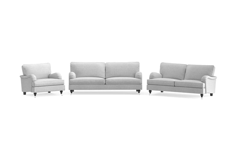 Howard Classic Sofagruppe 3,5-pers+3-pers+Lænestol - Grå - Møbler - Sofaer - Sofagrupper - Howard sofagruppe