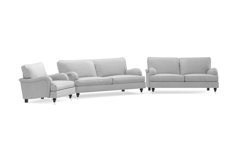 Howard Classic Sofagruppe 3,5-pers+3-pers+Lænestol - Grå - Møbler - Sofaer - Sofagrupper - Howard sofagruppe