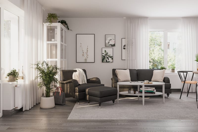 Howard Classic Sofagruppe 3-pers+Lænestol - Mørkegrå - Møbler - Sofaer - Sofagrupper - Howard sofagruppe