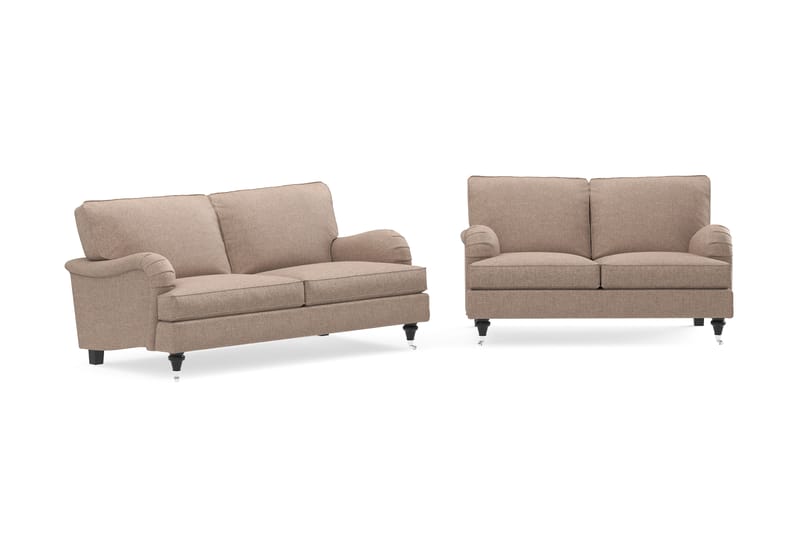 Howard Classic Sofagruppe 3-pers+2-pers - Mørkbeige - Møbler - Sofaer - Sofagrupper - Howard sofagruppe