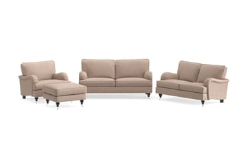 Howard Classic Sofagruppe 3-pers+2-pers+Lænestol+Puf