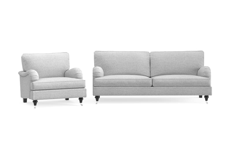 Howard Classic Sofagruppe 3-pers+Lænestol - Grå - Møbler - Sofaer - Sofagrupper - Howard sofagruppe