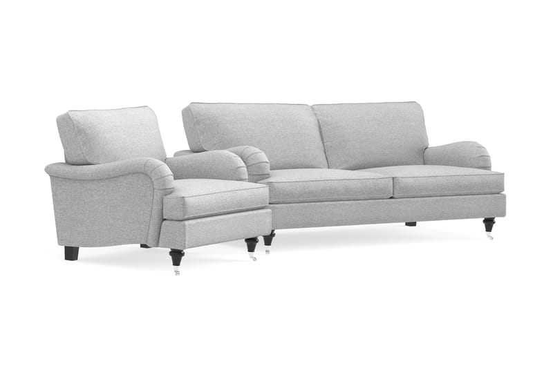 Howard Classic Sofagruppe 3-pers+Lænestol - Grå - Møbler - Sofaer - Sofagrupper - Howard sofagruppe