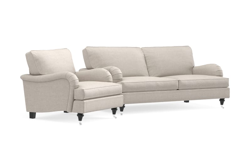 Howard Classic Sofagruppe 3-pers+Lænestol - Beige - Møbler - Sofaer - Sofagrupper - Howard sofagruppe