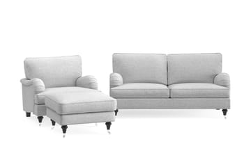 Howard Classic Sofagruppe 3-pers+Lænestol+Puf