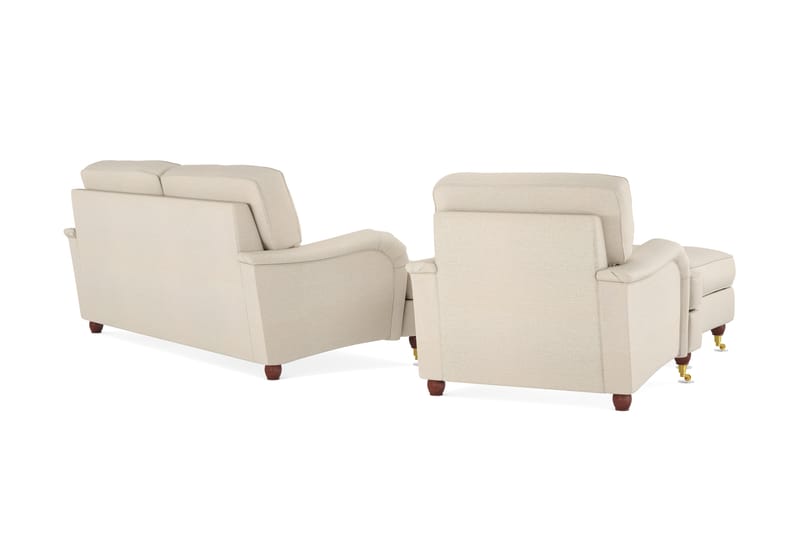 Howard Lyx Sofagruppe 3-pers+Lænestol+Puf - Beige - Møbler - Sofaer - Sofagrupper - Howard sofagruppe