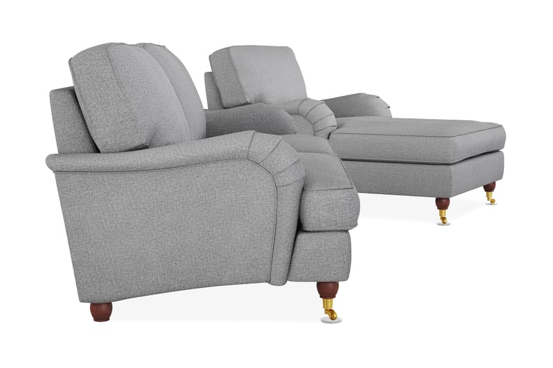 Howard Lyx Sofagruppe 3-pers+Chaiselong - Lysegrå - Møbler - Sofaer - Sofagrupper - Howard sofagruppe