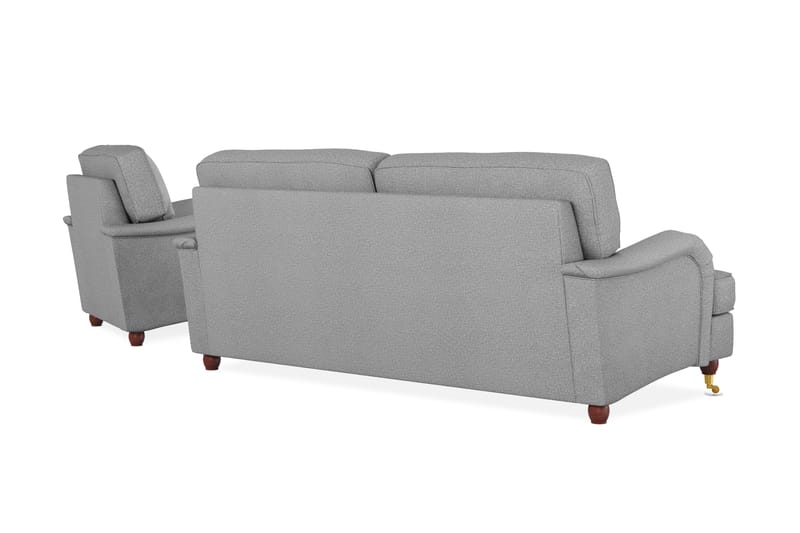 Howard Lyx Sofagruppe 3-pers+Chaiselong - Lysegrå - Møbler - Sofaer - Sofagrupper - Howard sofagruppe