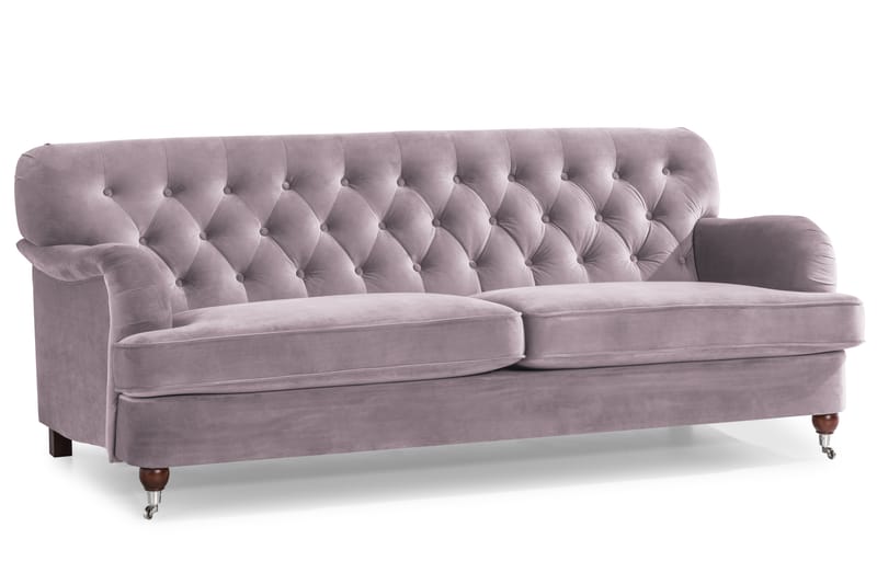 Howard Riviera Sofagruppe 2-pers+3-pers+Lænestol+Fodskammel - Lilla - Møbler - Sofaer - Sofagrupper - Howard sofagruppe