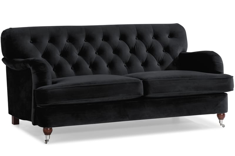 Howard Riviera Sofagruppe 2-pers+3-pers+Lænestol+Skammel Sva - Sort - Møbler - Sofaer - Sofagrupper - Howard sofagruppe