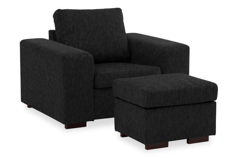 Link Sofagruppe 2-pers+Lænestol - Sort - Møbler - Sofaer - Sofagrupper - Howard sofagruppe