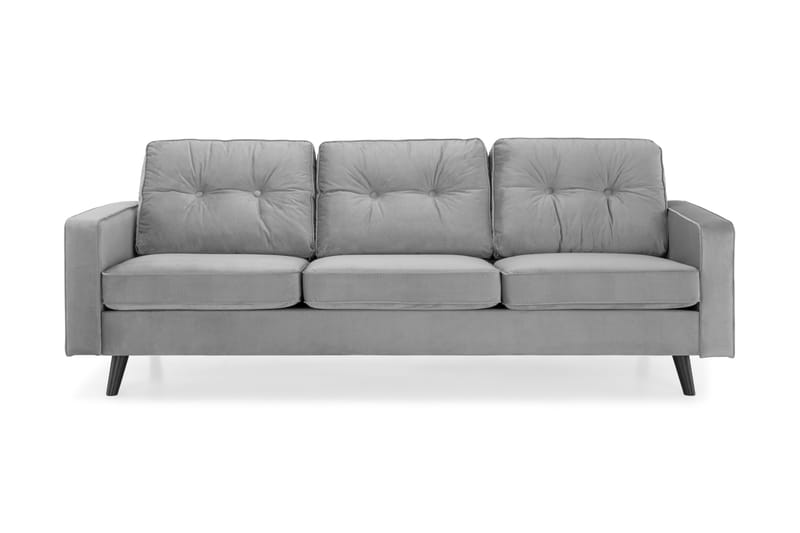 Monroe Sofagruppe 3-pers+2,5-pers Velour - Grå - Møbler - Sofaer - Sofagrupper - Howard sofagruppe