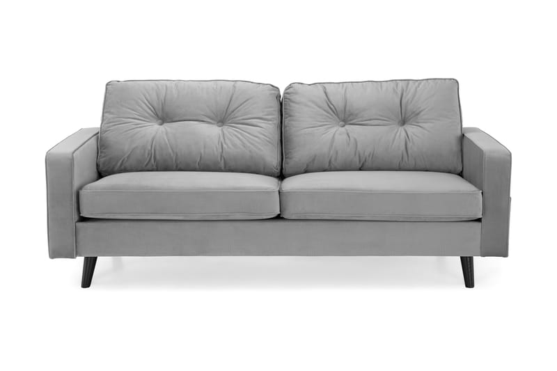 Monroe Sofagruppe 3-pers+2,5-pers Velour - Grå - Møbler - Sofaer - Sofagrupper - Howard sofagruppe