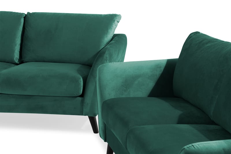 Trend Sofagruppe 2,5+2-Pers Velour - Grøn - Møbler - Sofaer - Sofagrupper - Howard sofagruppe