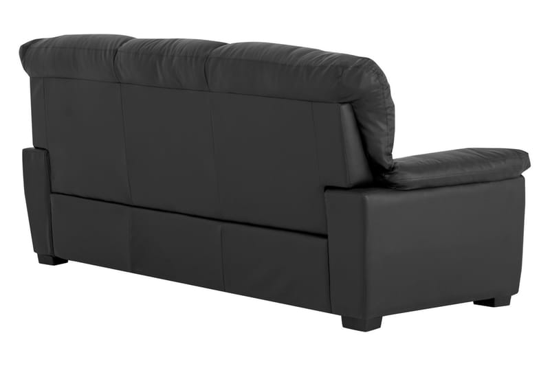 Lindby Sofagruppe 3-pers+2-pers Kunstlæder - Sort - Møbler - Sofaer - Sofagrupper