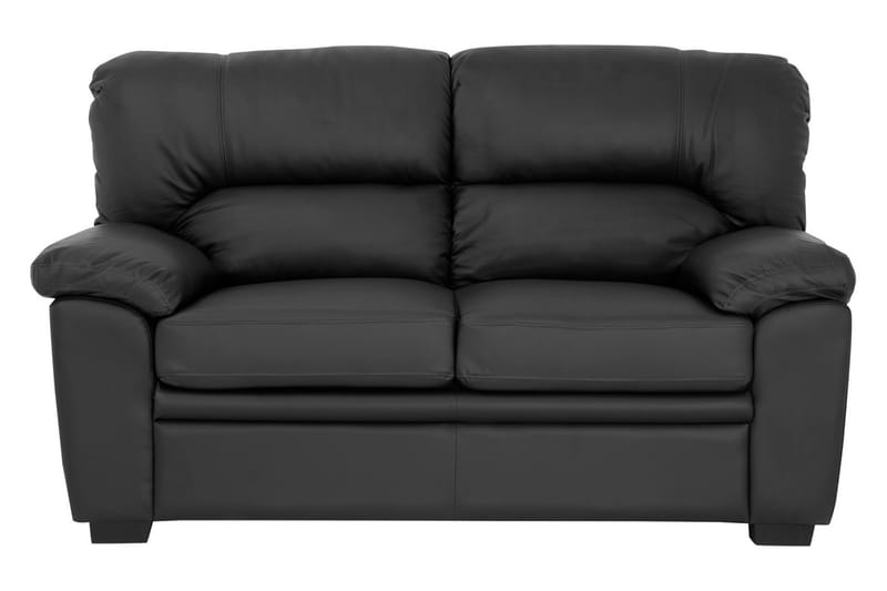 Lindby Sofagruppe 3-pers+2-pers Kunstlæder - Sort - Møbler - Sofaer - Sofagrupper