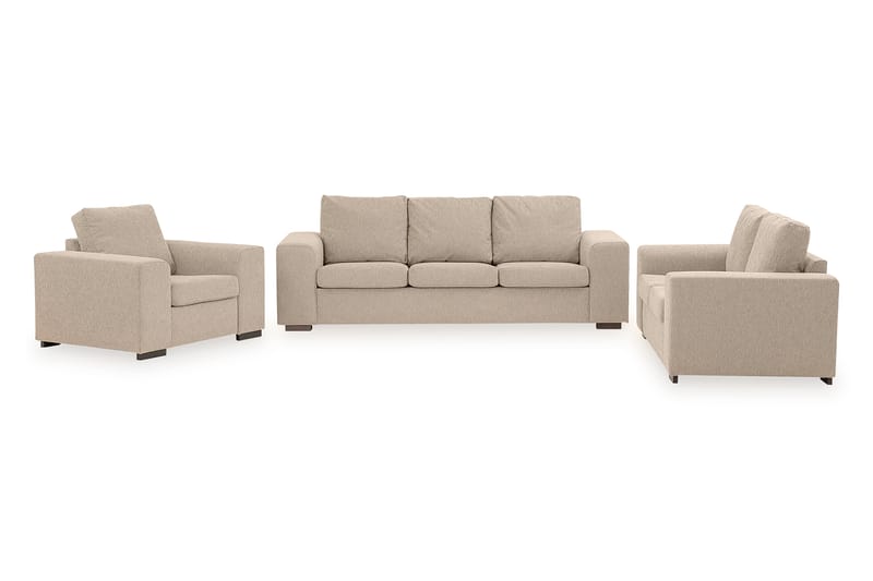 Link Sofagruppe 3-pers+2-pers+Lænestol - Beige - Møbler - Sofaer - Sofagrupper