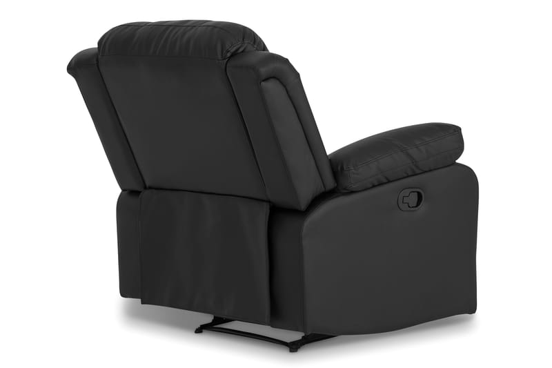 Norbo Recliner Sofagruppe 3+1 Kunstlæder - Sort - Møbler - Sofaer - Sofagrupper