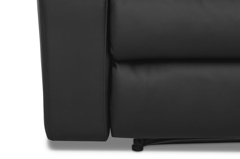 Norbo Recliner Sofagruppe 3+1 Kunstlæder - Sort - Møbler - Sofaer - Sofagrupper