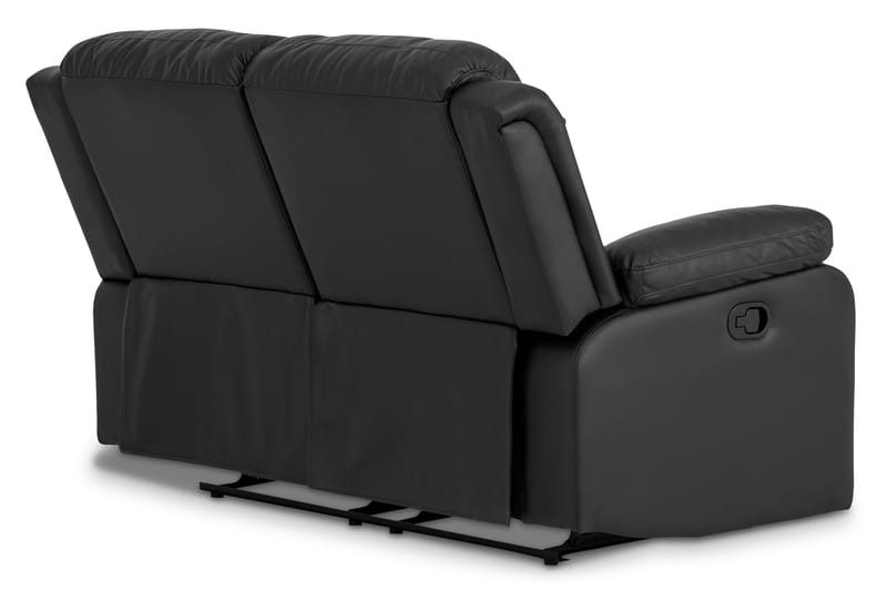 Norbo Recliner Sofagruppe 3+2 Kunstlæder - Sort - Møbler - Sofaer - Sofagrupper