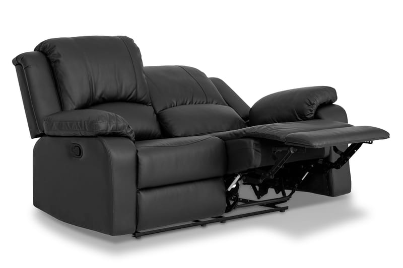 Norbo Sofagruppe Recliner 3+2+1 Kunstlæder - Sort - Møbler - Sofaer - Sofagrupper