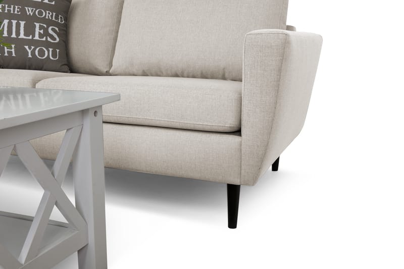 Nordic Sofagruppe 3-pers+Lænestol - Beige/Sort - Møbler - Sofaer - Sofagrupper