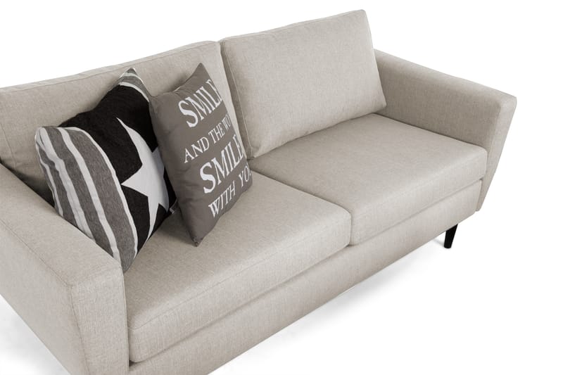 Nordic Sofagruppe 3-pers+Lænestol - Beige/Sort - Møbler - Sofaer - Sofagrupper