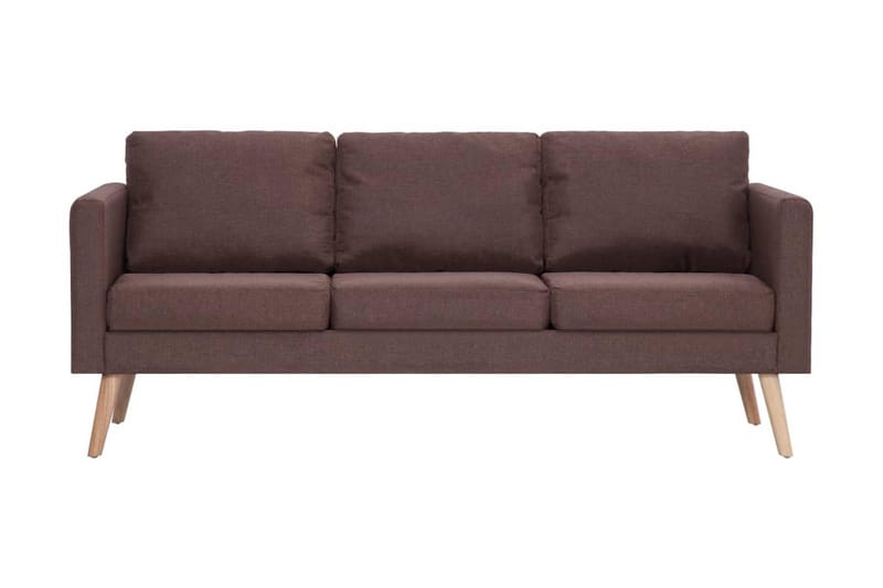 Sofasæt I 2 Dele Stof Brun - Brun - Møbler - Sofaer - Sofagrupper