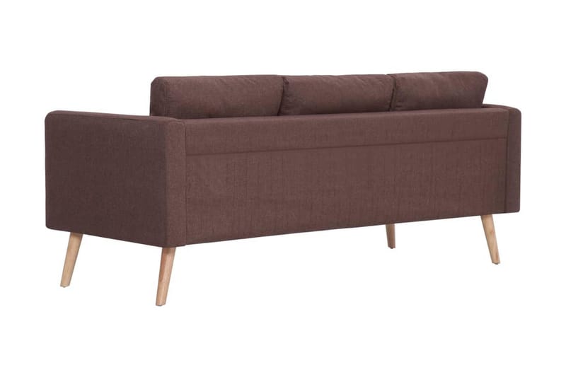 Sofasæt I 2 Dele Stof Brun - Brun - Møbler - Sofaer - Sofagrupper