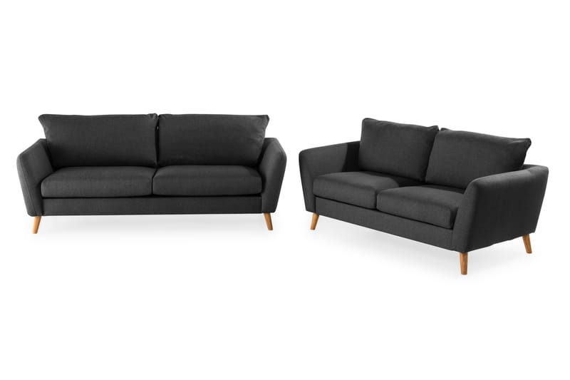 Trend Sofagruppe 2,5+2-Pers - Sort - Møbler - Sofaer - Sofagrupper