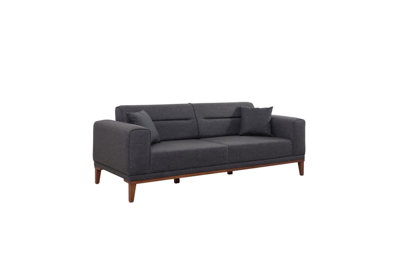 Wyong Sofagruppe 3-personers Sofa + Lænestol - Antracit - Møbler - Sofaer - Sofagrupper