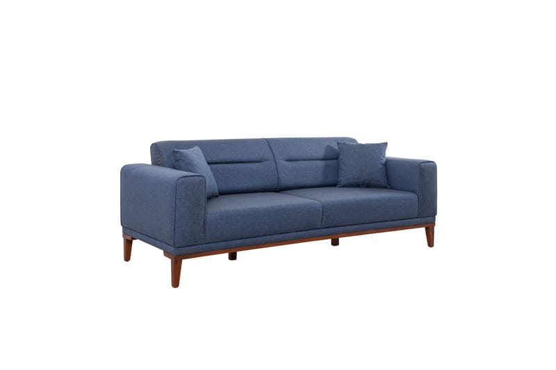 Wyong Sofagruppe 3-personers Sofa + Lænestol - Mørkeblå - Møbler - Sofaer - Sofagrupper