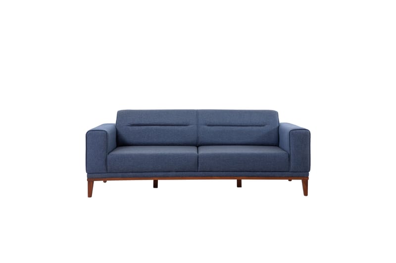 Wyong Sofagruppe 3-personers Sofa + Lænestol - Mørkeblå - Møbler - Sofaer - Sofagrupper