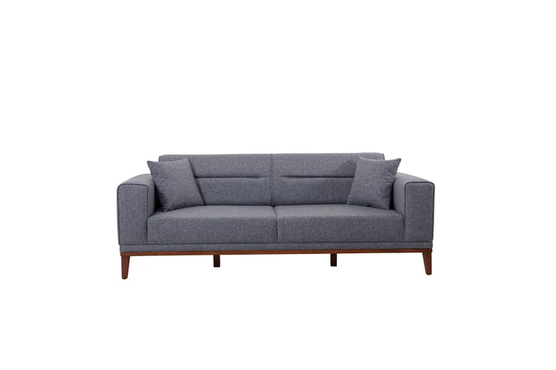 Wyong Sofagruppe 3-personers Sofa + Lænestol - Mørkegrå - Møbler - Sofaer - Sofagrupper