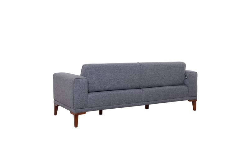 Wyong Sofagruppe 3-personers Sofa + Lænestol - Mørkegrå - Møbler - Sofaer - Sofagrupper