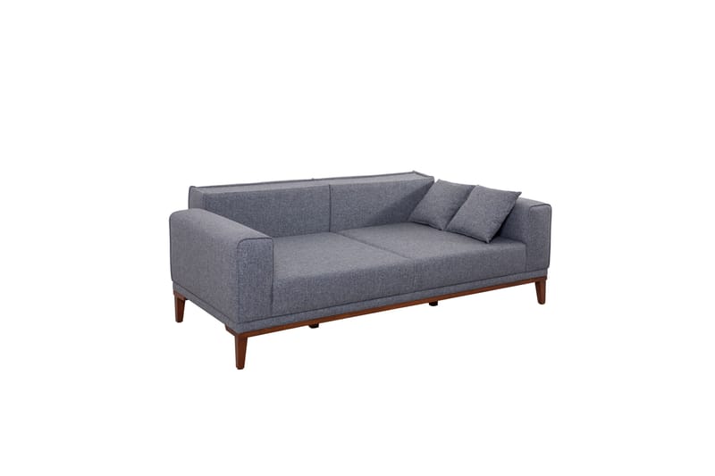 Wyong Sofagruppe 3-personers Sofa + Lænestol - Mørkegrå - Møbler - Sofaer - Sofagrupper