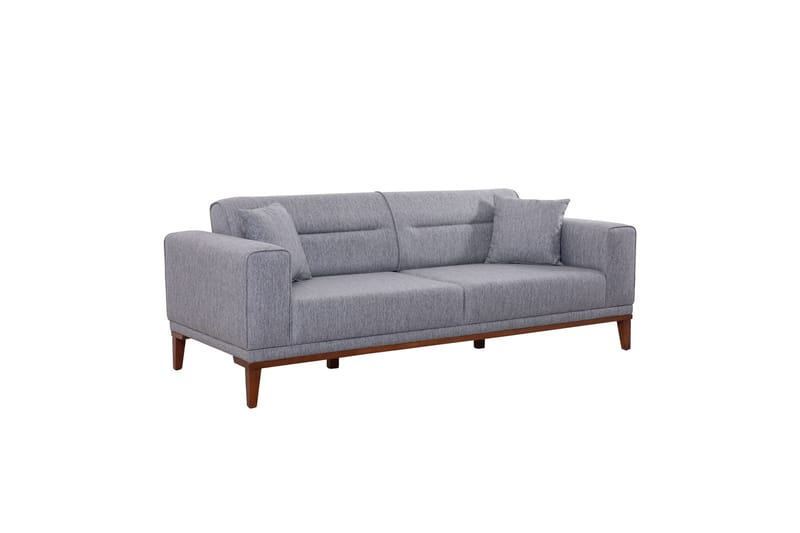 Wyong Sofagruppe 3-personers Sofa + Lænestol - Grå - Møbler - Sofaer - Sofagrupper