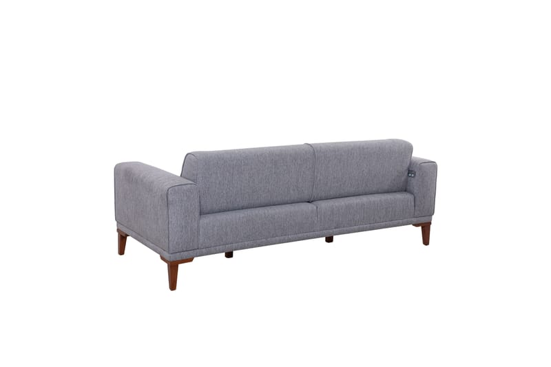 Wyong Sofagruppe 3-personers Sofa + Lænestol - Grå - Møbler - Sofaer - Sofagrupper