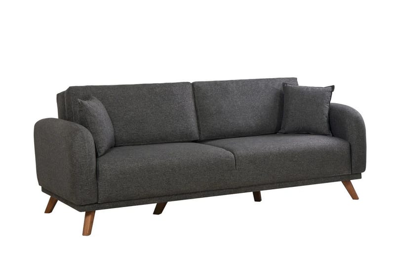 Malkiat Sovesofa - Antracit - Møbler - Sofaer - Sovesofaer - 3 personers sovesofa