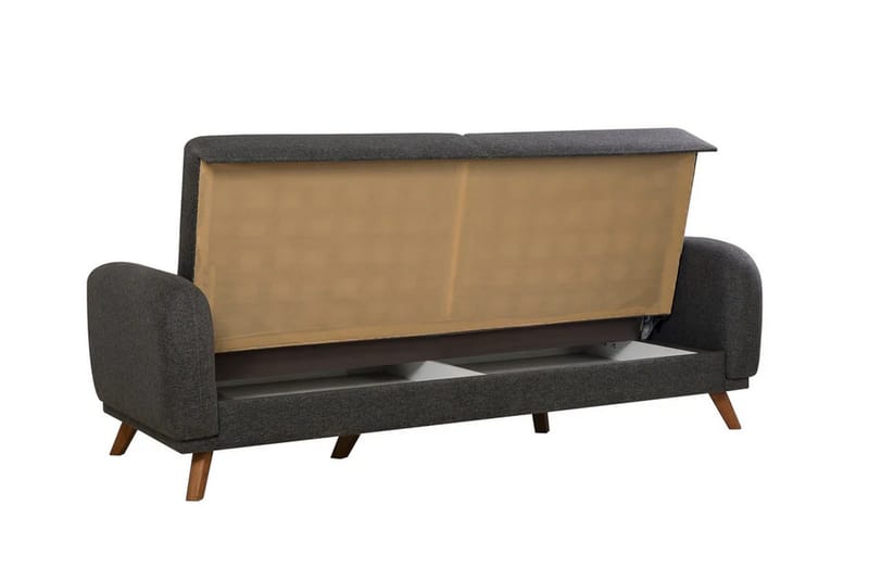 Malkiat Sovesofa - Antracit - Møbler - Sofaer - Sovesofaer - 3 personers sovesofa