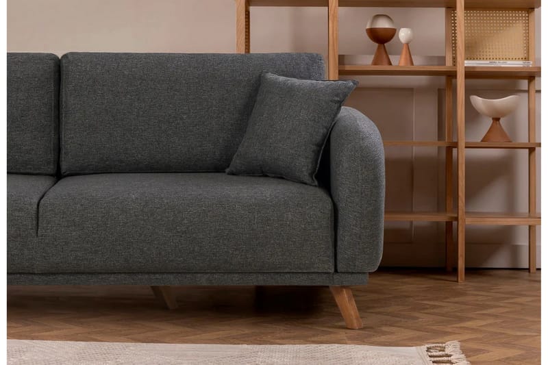 Malkiat Sovesofa - Antracit - Møbler - Sofaer - Sovesofaer - 3 personers sovesofa