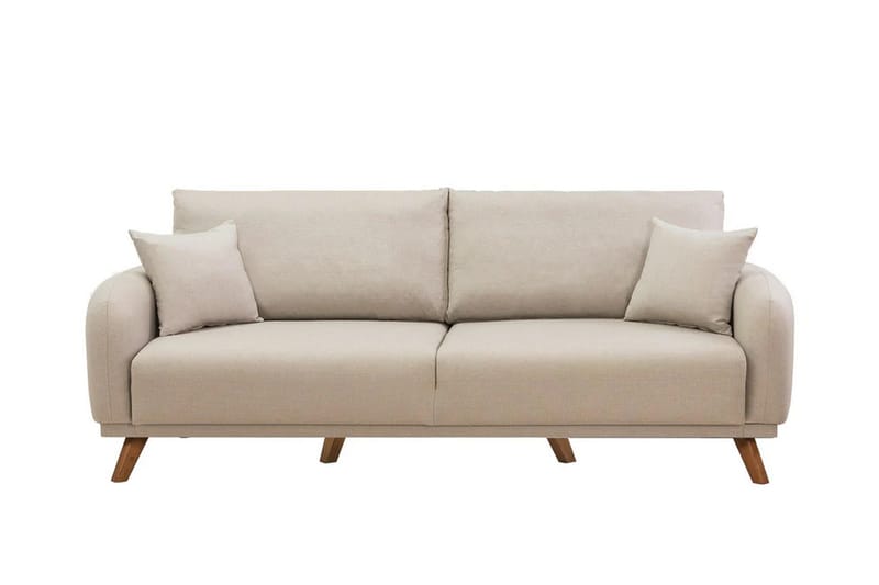 Malkiat Sovesofa - Cream - Møbler - Sofaer - Sovesofaer - 3 personers sovesofa