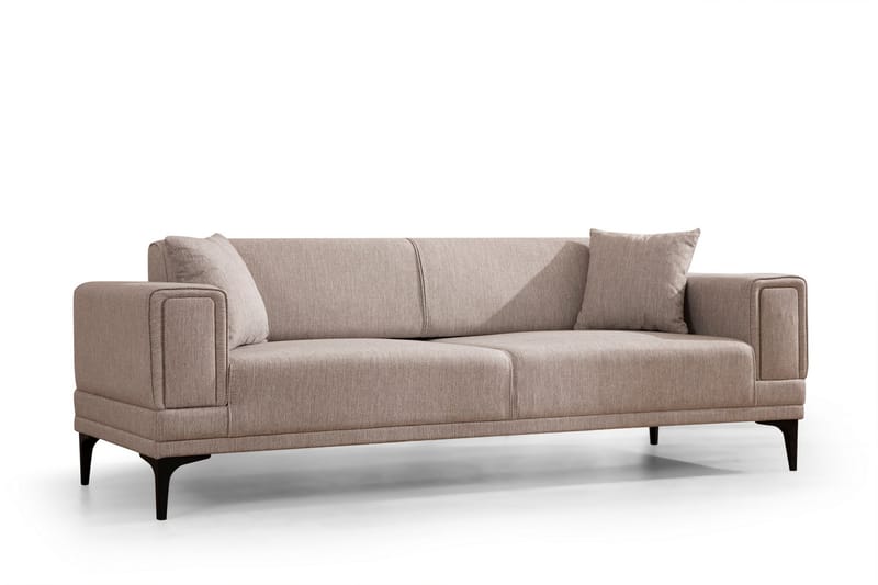 Naoko 3-Pers. Sovesofa - Lysebrun - Møbler - Sofaer - Sovesofaer - 3 personers sovesofa