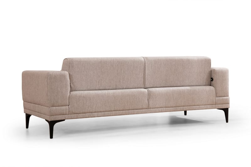 Naoko 3-Pers. Sovesofa - Lysebrun - Møbler - Sofaer - Sovesofaer - 3 personers sovesofa