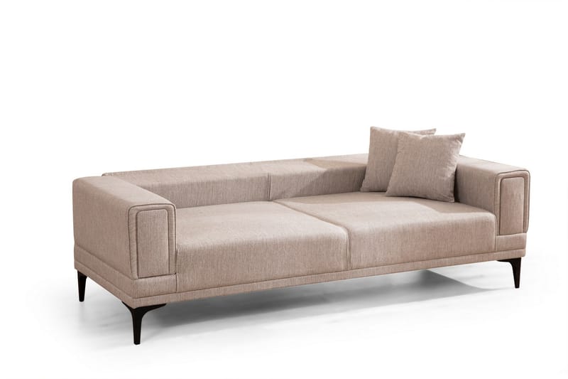 Naoko 3-Pers. Sovesofa - Lysebrun - Møbler - Sofaer - Sovesofaer - 3 personers sovesofa