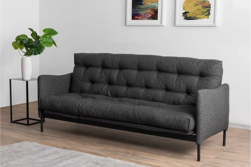 Renge Sovesofa - Mørkegrå - Møbler - Sofaer - Sovesofaer - 3 personers sovesofa