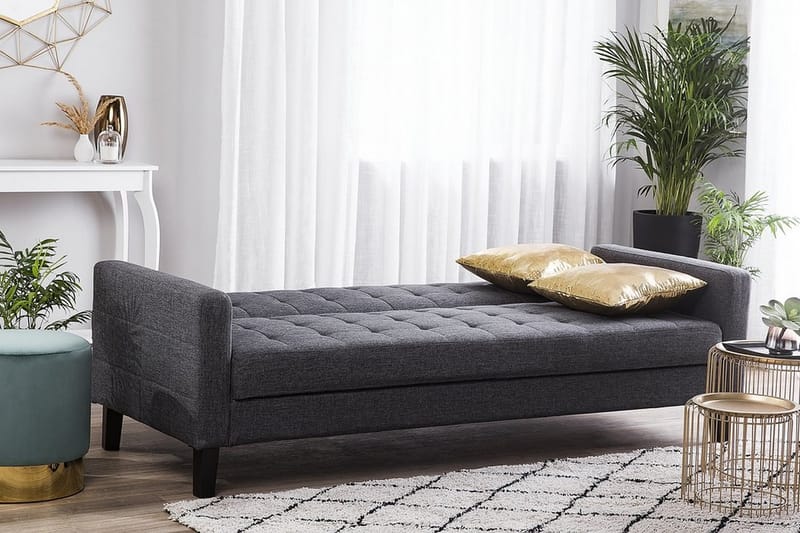 Vehkoo sovesofa 200 cm - Grå - Møbler - Sofaer - Sovesofaer - 3 personers sovesofa